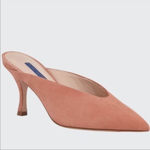 Stuart Weitzman Lulah Suede Mule in Desert Rose